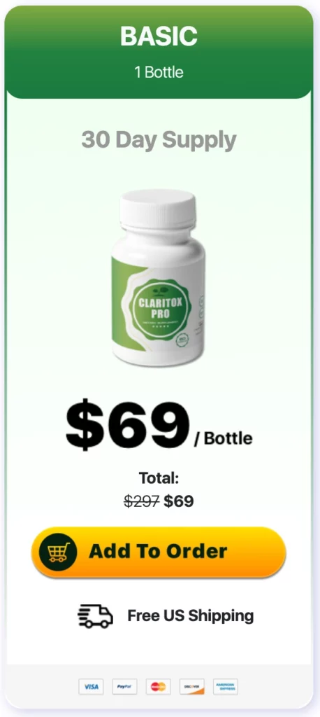 Claritox Pro price bottle 1